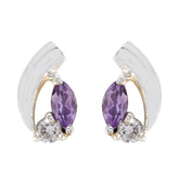 Amethyst-American-Laura-multiple-Stud-Purple-925-Silver-Earring