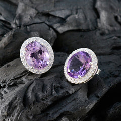 Amethyst-Latin-American-Renata-multiple-Stud-Purple-Silver-Earring
