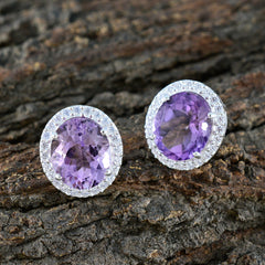 Amethyst-Latin-American-Renata-multiple-Stud-Purple-Silver-Earring