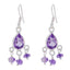 Amethyst-Spanish-Milagros-multiple-Dangle-Purple-Sterling-Silver-Earring