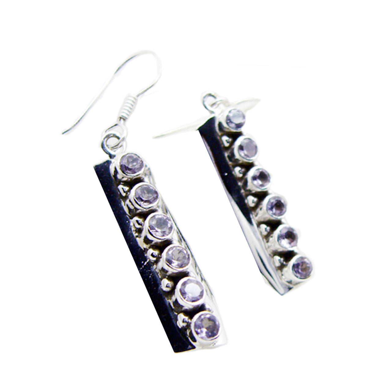 Amethyst-Russian-Stella-multiple-Dangle-Purple-925-Silver-Earring