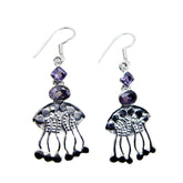 Amethyst-Japanese-Sara-multiple-Dangle-Purple-925-Sterling-Silver-Earring