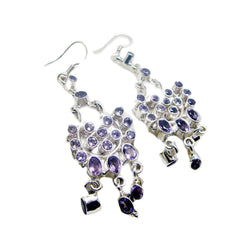 Amethyst-African-Alice-Multiple-Dangle-Lila-92,5-Silber-Ohrring