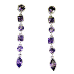 Amethyst-African-Hana-multiple-Dangle-Purple-92.5-Silver-Earring