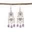 Amethyst-Egyptian-Anna-multiple-Dangle-Purple-925-Sterling-Silver-Earring