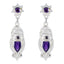 Amethyst-Italian-Natalie-Trilogy-Stud-Purple-92.5-Silver-Earring