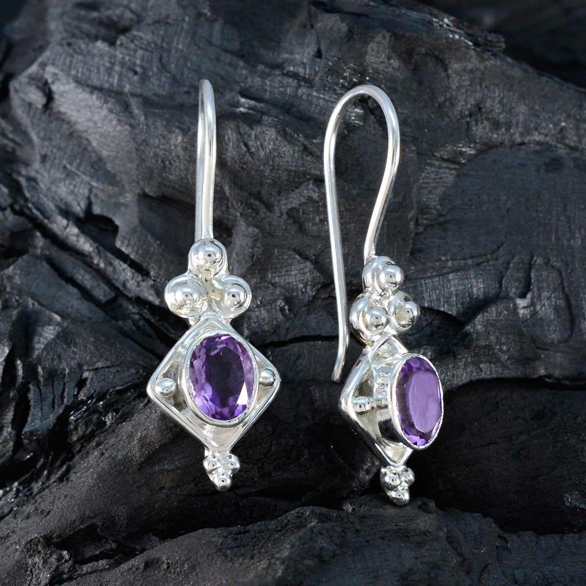 Amethyst-Moroccan-Elena-multiple-Dangle-Purple-92.5-Silver-Earring