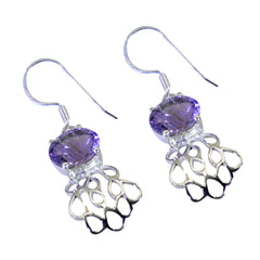 Amethyst-Japanese-Stella-Solitaire-Dangle-Lila-92,5-Silber-Ohrring