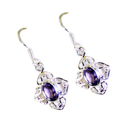 Amethyst-Korean-Hana-Solitaire-Dangle-Purple-92.5-Silver-Earring