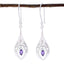 Amethyst-Latin-American-Julia-Solitaire-Dangle-Purple-925-Silver-Earring
