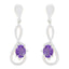 Amethyst-American-Leah-Solitaire-stud-Purple-Silver-Earring