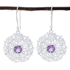 Amethyst-Turkish-Lucy-Solitaire-Dangle-Purple-925-Silver-Earring