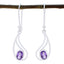 Amethyst-Italian-Lucy-Solitaire-Dangle-Purple-Silver-Earring
