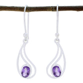 Amethyst-Italian-Lucy-Solitaire-Dangle-Purple-Silver-Earring