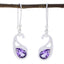 Amethyst-Spanish-Stella-Solitaire-Dangle-Purple-92.5-Silver-Earring