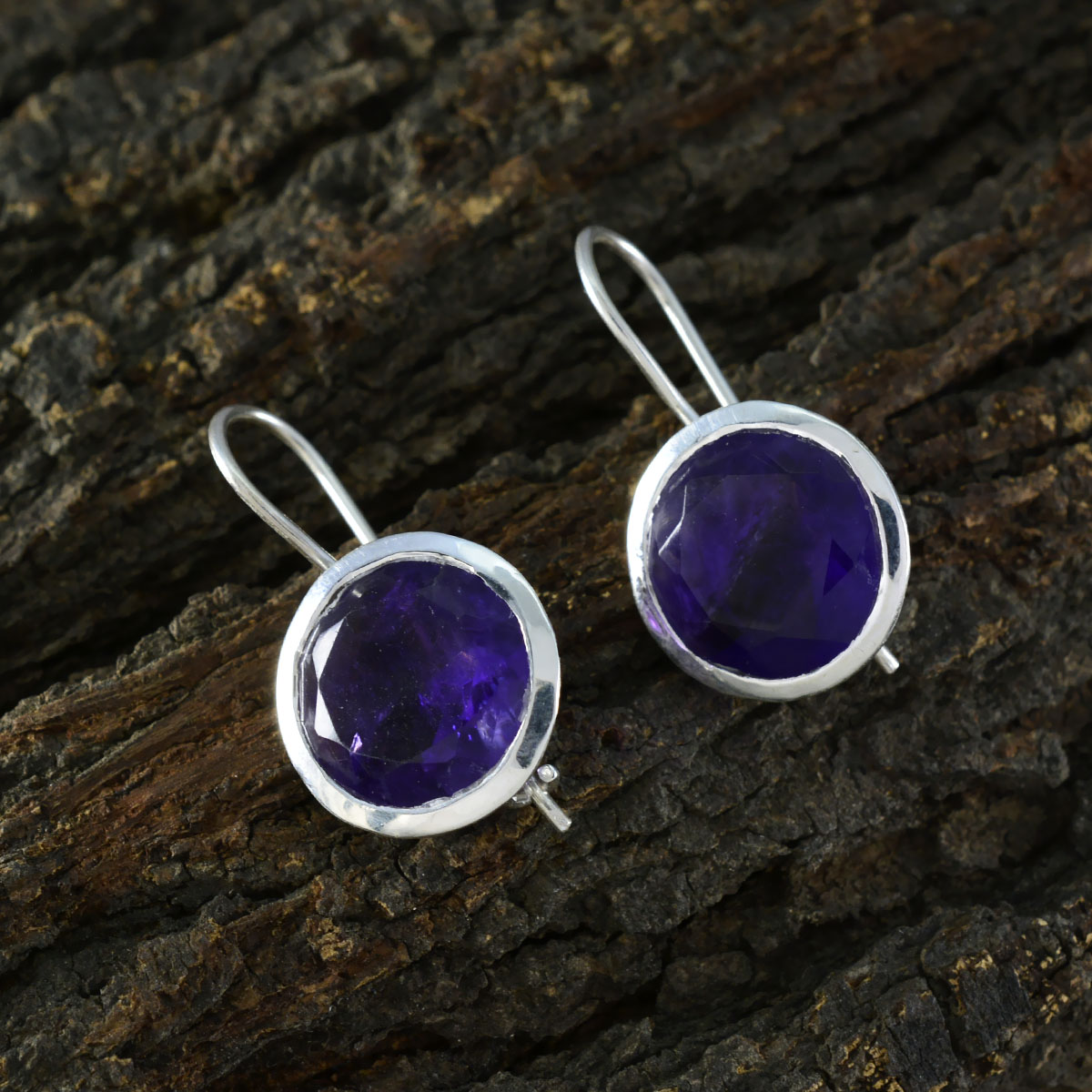 Amethyst-Italian-Freya-Solitaire-Dangle-Purple-Silver-Earring
