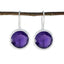 Amethyst-Italian-Freya-Solitaire-Dangle-Purple-Silver-Earring
