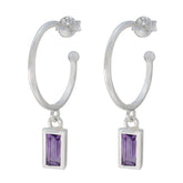 Amethyst-American-Sarah-Solitaire-Dangle-Purple-Silver-Earring