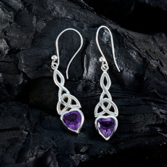 Amethyst-Moroccan-Nova-Solitaire-Dangle-Purple-925-Silver-Earring