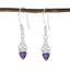 Amethyst-Moroccan-Nova-Solitaire-Dangle-Purple-925-Silver-Earring