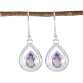 Amethyst-African-Yuna-Solitaire-Dangle-Purple-Silver-Earring