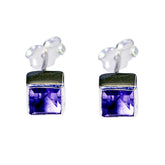 Amethyst-Latin-American-Stella-Solitaire-Stud-Purple-92.5-Silver-Earring