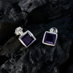 Amethyst-French-Teresa-Solitaire-Stud-Purple-Silver-Earring