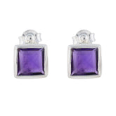 Amethyst-French-Teresa-Solitaire-Stud-Purple-Silver-Earring
