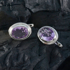 Amethyst-Egyptian-Yasmine-Solitaire-Stud-Purple-Sterling-Silver-Earring