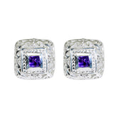 Amethyst-Korean-Zoey-Solitaire-Stud-Purple-925-Silver-Earring