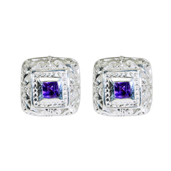 Amethyst-Korean-Zoey-Solitaire-Stud-Purple-925-Silver-Earring