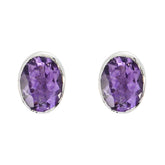 Amethyst-Latin-American-Haruka-Solitaire-Stud-Purple-92.5-Silver-Earring