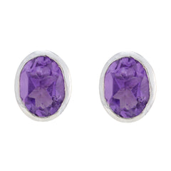 Amethyst-French-Hina-Solitaire-Stud-Purple-925-Silver-Earring