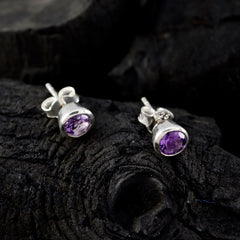 Amethyst-German-Hua-Solitaire-Stud-Purple-92.5-Silver-Earring