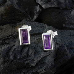 Amethyst-Korean-Ling-Solitaire-Stud-Purple-Sterling-Silver-Earring