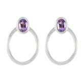 Amethyst-Italian-Nella-Solitaire-Stud-Purple-925-Sterling-Silver-Earring