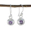 Amethyst-African-Chen-Solitaire-Stud-Purple-Sterling-Silver-Earring