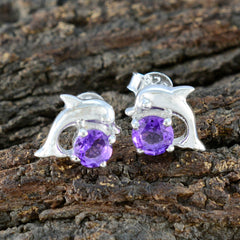 Amethyst-American-Lourdess-Solitaire-Stud-Purple-Sterling-Silver-Earring
