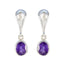 Amethyst-American-Riley-Solitaire-Stud-Purple-925-Silver-Earring