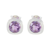 Amethyst-Italian-Elena-Solitaire-Stud-Purple-Silver-Earring