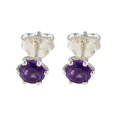 Amethyst-American-Fernanda-Solitaire-Stud-Purple-925-Sterling-Silver-Earring