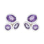 Amethyst-Turkish-Min-seo-multiple-Stud-Purple-Silver-Earring