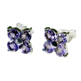 Amethyst-Moroccan-Isabella-multiple-Stud-Purple-92.5-Silver-Earring
