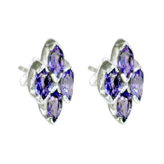 Amethyst-Italian-Naomi-multiple-Stud-Purple-Silver-Earring