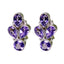 Amethyst-Mexican-Rina-multiple-Stud-Purple-925-Sterling-Silver-Earring
