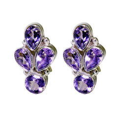 Amethyst-Mexican-Rina-multiple-Stud-Purple-925-Sterling-Silver-Earring