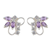 Amethyst-Australian-Isabella-multiple-Stud-Purple-925-Silver-Earring