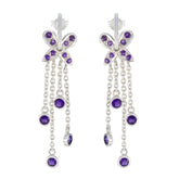 Amethyst-Japanese-Ava-multiple-Stud-Purple-925-Silver-Earring