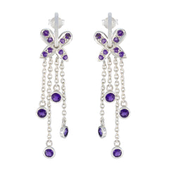 Amethyst-Japanese-Ava-multiple-Stud-Purple-925-Silver-Earring