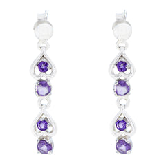 Amethyst-African-Sara-multiple-Dangle-Purple-925-Silver-Earring